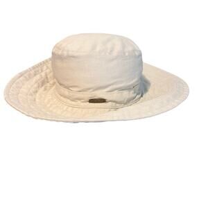 Panama Jack 100% cotton adjustable straps Safari sun hat, beige one size Mens